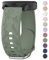 Amzpas Armband 20mm für Garmin Venu Sq/Sq 2 Music Armband Damen Herren,Silikon Floral Gravierte Ersatzarmbänder Uhrenarmband für Venu/2 Plus(Grün)