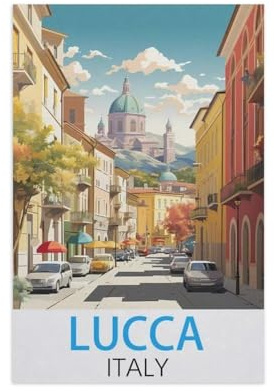 Jigsaw Puzzle 1000 Piece，Lucca Italy，Adult Puzzle DIY Kit Wood Puzzle Modern Home Decor Unique Gift（75x50cm）-AK10
