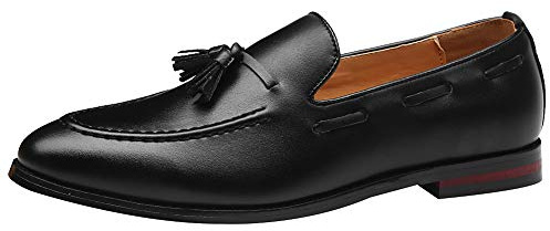 Jamron Herr Klassisk Brittisk Stil Tassel Loafers Syntetiskt Läder Lättviktiga Mockasintofflor