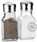 CRYSTALIA Salz und Pfefferstreuer Glasset, 100% Bleifrei, Pfeffer und Salz Streuer, Salz Streuer Glas, Klassischer Restaurantstil, Glaskörper mit Edelstahldeckeln, Salt and Pepper Shaker
