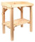 Rivanto® Pflanztisch für Kinder mit 2 Ebenen, Stabiler Stand, L 32 x B 48 x H 61 cm, FSC-Kiefernholz, naturfarben, obere Ebene mit Rand