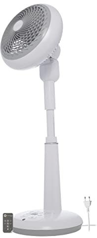 Iris Ohyama Woozoo, 49㎡, Ventilator, Weiß, 10 Geschwindigkeiten, Fernsteuerung, Oszillierend, leise, Table Fan, Tischventilator, Lüfter, Bodenventilator, tragbarer, Portable, DC-Motor, STF-DC18T