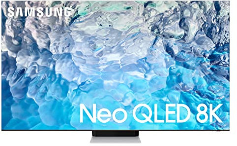 Samsung TV 65 QE65QN900BTXZT NEO QLED 8K, Quantum Matrix Pro, mini LED, Processore Neural Quantum 8K, Infinity Screen, Atachable Slim One Connect, Dolby Atmos e OTS Pro