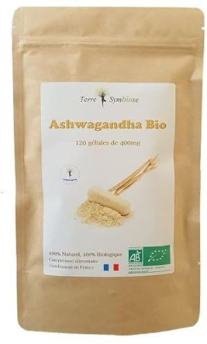 Ashwagandha Bio - 120 gélules de 400 mg