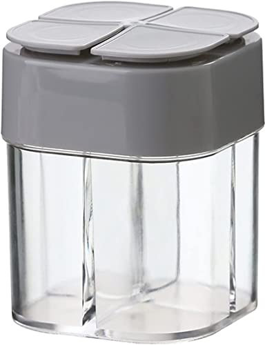 Lata de condimentos Bastidores de especias Frasco de condimento Recipiente de vidrio cuadrado Botella de condimento Organizador de especias Recipiente de condimento para acampar al aire libre Juego