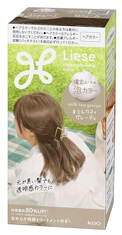 Liese Kao Bubble Hair Color - Milk Tea Greige for Black Hair