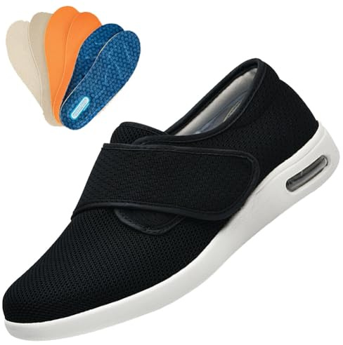 Zapatos para DiabéTicos para pies Hinchados Hombre Extra Ancho Zapatillas Especiales para Juanetes Mujer Sin Cordones pie Diabetico Verano Comodos