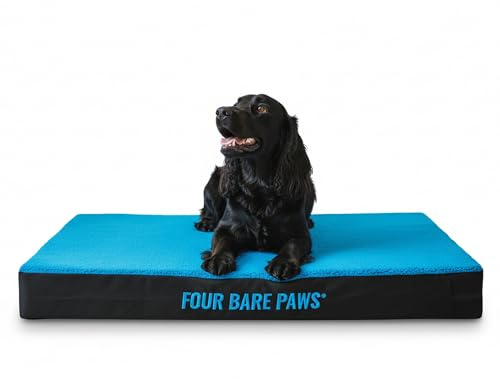 Four Bare Paws Orthopedic Dog Bed Mattress – Supportive Pet Bed for Small, Medium & Large Dogs – Washable Cover, Durable Comfort Cushion for Joint Relief, Ideal for Senior & Arthritic Dogs