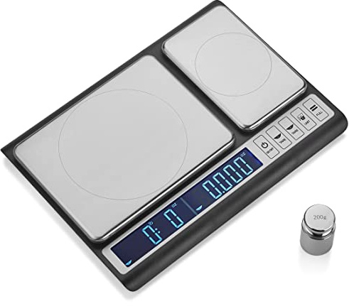 Smart Weigh Dual Platform Kitchen Scale, 10 kg x 0.01g, Stainless Steel