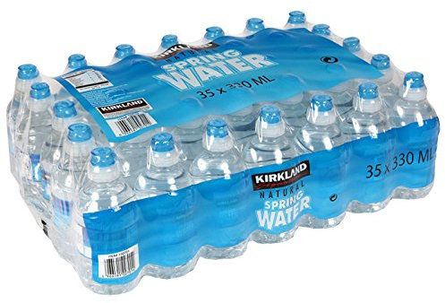 Kirkland Signature Natural Spring Water, 35 x 330ml Sports Cap Bottles (Pack of 1)