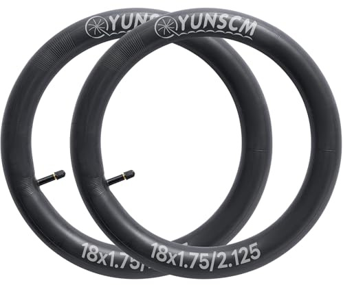 2 PCS 18 Bike Tubes 18x1.75/2.125 AV32mm Schrader Valve 47/57-355 Bicycle Tube Compatible with 18 X 1.75 18 X 1.90 18 X 1.95 18 X 2.0 18 X 2.10 18X2.125 Bike Tire Tube