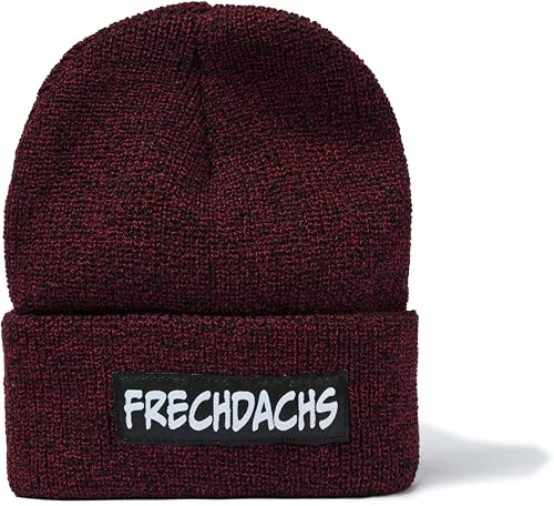 minifan Kinder Mütze: Frechdachs - Kind-Strickmütze für Junge Wintermütze für Jungen Beanie Ostergeschenk (Antique Burgundy)
