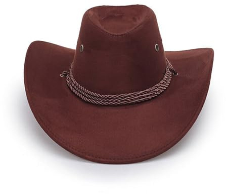 CutitiUU Cowboy Hat Cowboy Hat Western Fancy Dress Accessory, Unisex, Outdoor Sun Protection Mens Womens Cowboy Hats Authentic Gunslinger Hat Theme Party Costume Accessory