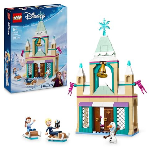 LEGO ǀ Disney Frozen Das Arendelle Schloss - Spielzeug mit Anna & ELSA Minifiguren sowie Olaf & Pinguin Figuren – Prinzessinnen Schloss Spielzeug - Kreatives Geschenk für Mädchen ab 5 Jahren – 43265