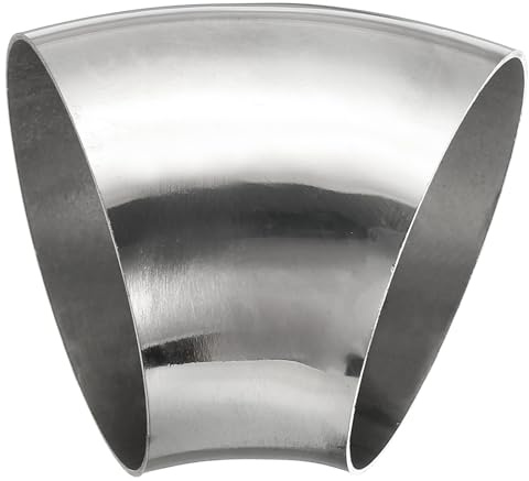 PATIKIL 1 Pezzo Gomito A 45 Gradi Curvato A Mandrino 76 Mm Diametro Esterno Gomito Di Scarico Connettore Tubazione Di Scarico Acciaio Inox 304 Per Tubo Di Scarico Corrimano HVAC
