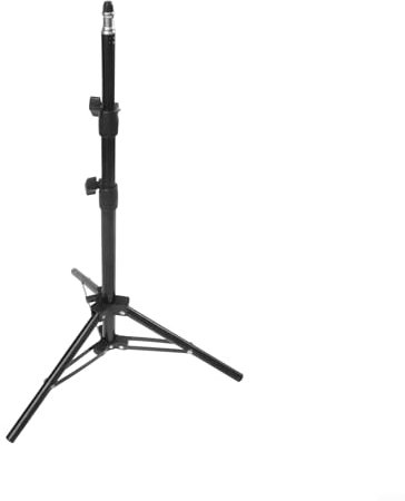 Support trépied pour projecteur réglable en hauteur 150 cm avec filetage 1/4 en alliage d'aluminium pour studio photo, enregistrement, scène, utilisation à domicile, noir (120 cm)