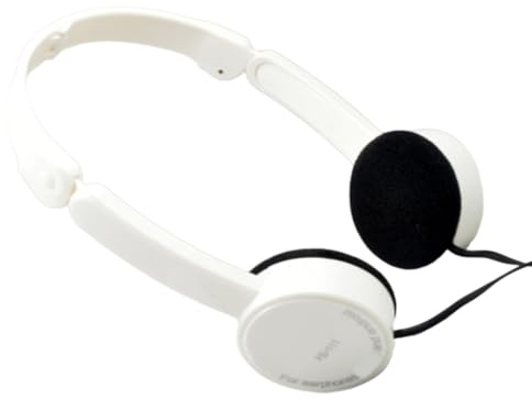 Fazvncv Cuffie sovrauricolari pieghevoli con isolamento acustico con cavo, cuffie stereo con microfono, per adulti e ragazzi, 3,5 mm