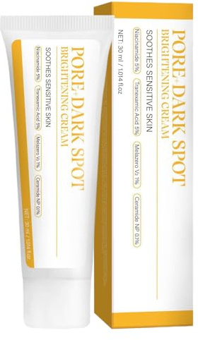 Crème Éclaircissante Pour La Peau - 30 Ml Hydratant Et Réparation Des Pores - Crème Visage Éclaircissante,Pour Femmes Et Hommes Atténuation Des Cicatrices Et Éclat