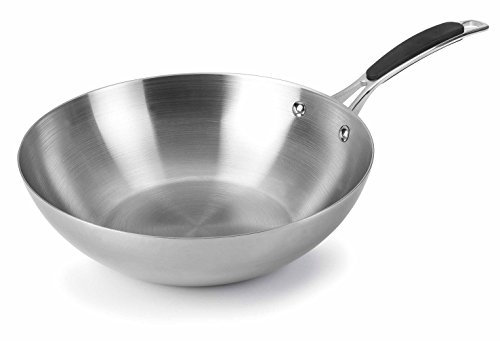 LACOR 53828 Wok trimétal Acier Inoxydable Gris 28 cm