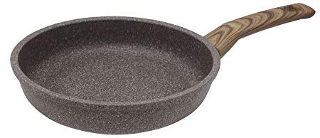 Steuber STONEWOOD Bratpfanne Ø 20 cm für öl- und fettfreies Braten, für alle Herdarten, robuste GREBLON Antihaftbeschichtung, Induktionspfanne