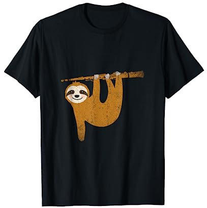 Animal Musicien Clarinetistte Paresseux Clarinette T-Shirt