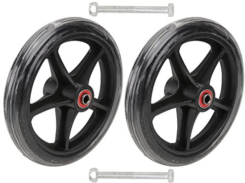 COHEALI 7 Inch Manual Wheelchair Front Wheel Replacement Parts for Wheelchair Wheels Polyurethane Rubber