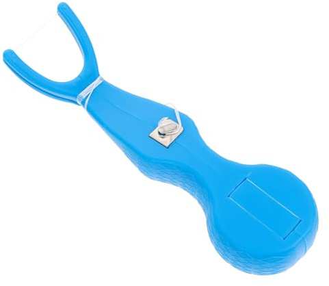 Portahilos Dental Reutilizable Azul para Limpieza Bucal