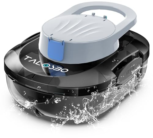 TALOSBO S1 PRO Cordless Pool Vacuum – Powerful Robotic Cleaner for Above-Ground Pools up to 1076 Sq.ft, 120-Min Runtime, 2.5H Fast Charging, Smart Auto-Parking Design