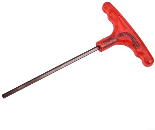 Juego de llaves hexagonales tipo T métricas Allen de 2 a 10 mm de brazo largo en forma de L para proyectos de montaje de muebles de bricolaje (5 mm)