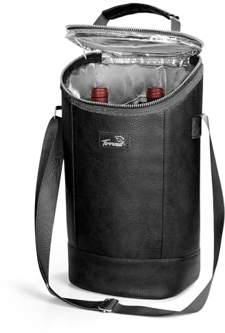 Kato Tirrinia Bolsa isotérmica grande de 20 l, bolsa térmica plegable para pícnic, con bolsillo para botellas, 2 botellas y abridor de botellas de cerveza, bolsa térmica para camping, barbacoa, playa