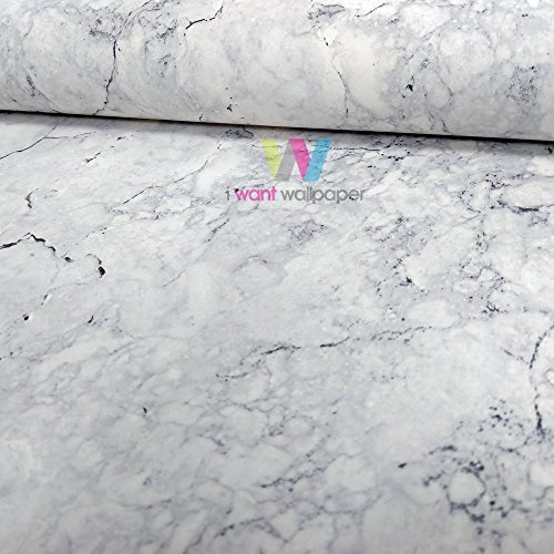 Debona Marble Pattern Wallpaper Realistic Faux Effect Textured Metallic Motif (Grey 9018)