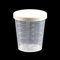 30ml Medicine Measuring Measure Cups with White Lids Clear Container Measure Container Beaker Liquid