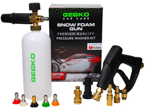 Gecko Snow skumpistol + adaptrar