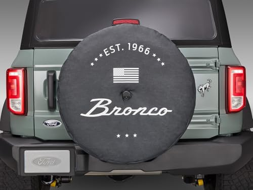 2021-2024 Ford Bronco OEM Abstract Bronco Logo EST 1966 35 Spare Wheel Tire Cover R2DZ-9945026-F