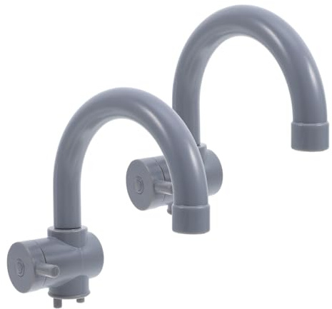 VICASKY Lot De 2 Robinets Plastique pour Cuisine Enfant Accessoires De Jeu De Rôle Réalistes pour Jeux D'Imitation Intérieur Et Extérieur