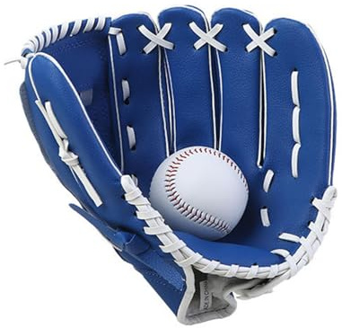 Baseballhandskar – PU | Tjocka sporthandskar, vadderad Palm Catcher's Mitt Sports Supplies | Tonåringar, professionella vuxna, barn, tonåringar