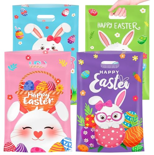 100 Pezzi Sacchetti Regalo Pasquali, Sacchetti per Pasqua, Sacchetto Regalo Pasqua, Sacchetto di Carta Pasquali, Sacchettos Pasquale, Adatto per Caramelle, Biscotti E Snack/B