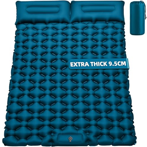 Sleeping Pad Camping Mat Double 9.5CM Thickness, 204x130CM Outdoor Compact