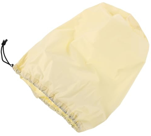 Zerodeko Bolsa de Almacenamiento Cordón para Chaqueta Plumón Ligera y Resistente de Nylon Beige, Adecuado para Decoracion Verano y Organización en Exteriores