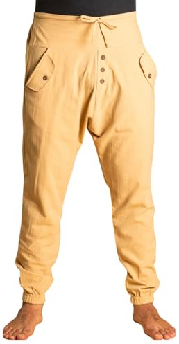 PANASIAM Yogipants 01, Cotton, beige, XL