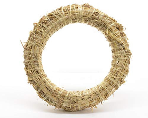 Make Your Own Floral/Christmas Wreath - Blank Straw Wreath/Ring For Christmas Crafts - 35 cm