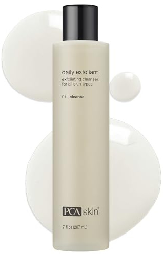 PCA SKIN Daily Face Exfoliant Cleanser, Moisturizing Face Wash, Gently Cleanses Dirt, Debris, and Other Impurities From Skin, Facial Cleanser Made with Renewable Exfoliants, 7.0 oz Bottle