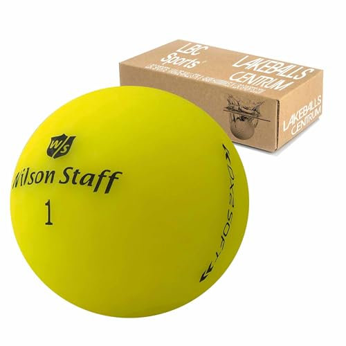 Wilson Staff Dx2 / Duo Soft Optix Golfbälle - AAAAA - PremiumSelection - Gelb - Mattes Finish - Lakeballs - gebrauchte Golfbälle (50 Bälle)