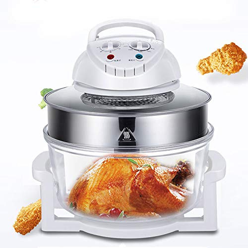 Air Fryer, 17L/17.96Qt Turbo Air Fryer Convection Oven Roaster Electric Cooker Oil-less Multifunction Infrared 360° Viewable Airy Fryer with Expansion Ring Includes Recipe Book(17L)