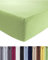 Entspanno Luxus Topper Spannbettlaken 180x200 bis 200x220cm - Aus Premium Jersey - Ideal für Wasser- und Boxspringbetten bis 10 cm Höhe - Pistazie-Grün