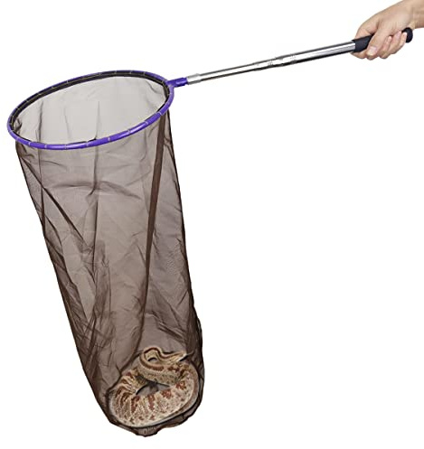 Yorikyas Snake Catcher Net Telescopic Pole for Reptile Grabber Rattle Snake Moving and Catching