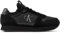 Calvin Klein Jeans Herren Runner Sneaker Sock Laceup Nylon-Leather Sportschuhe, Schwarz (Triple Black), 41