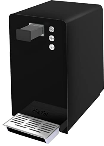BieTal® Wassersprudler BT-30 Tafelwasseranlage mit Kühlung Sprudelwasser Trinkwasser Wasserspender 30 L/h - schwarz