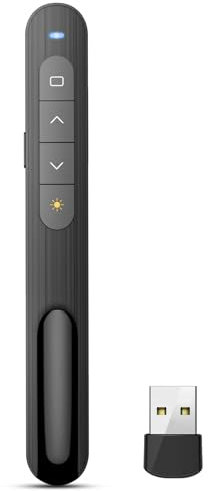 Wireless Presenter für Präsentationen Fernbedienung Powerpoint Präsentation, Fernbedienung Präsentator Pointer Präsentationspointer für Windows Mac Linux, Clicker für Powerpoint