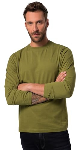 JP 1880, T-Shirt à Manches Longues pour Homme, Cactus, XXXXXXXXL